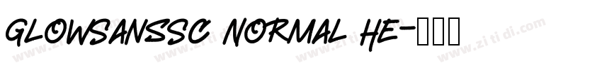 GlowSansSC Normal He字体转换